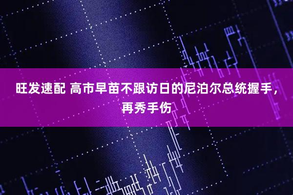 旺发速配 高市早苗不跟访日的尼泊尔总统握手，再秀手伤