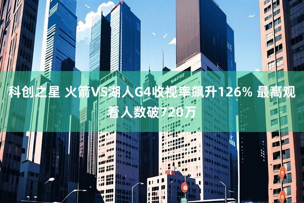 科创之星 火箭VS湖人G4收视率飙升126% 最高观看人数破720万